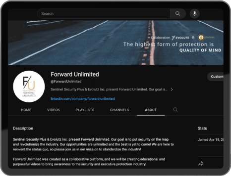 Screenshot of Forward Unlimited