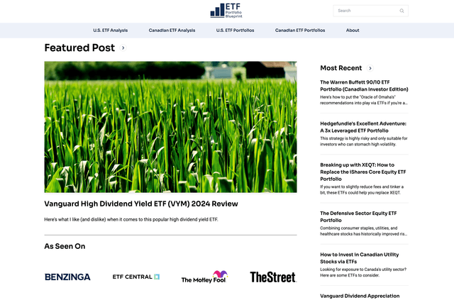 ETF Portfolio Blueprint Website