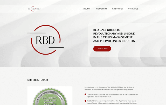 Red Ball Drills Website