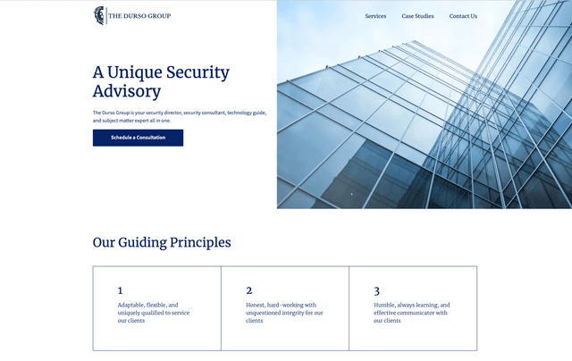 The Durso Group, LLC website